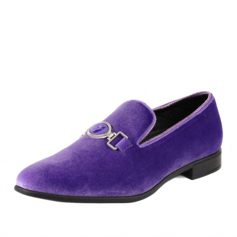 NEW AMALI men's antonio dress shoes in lavender